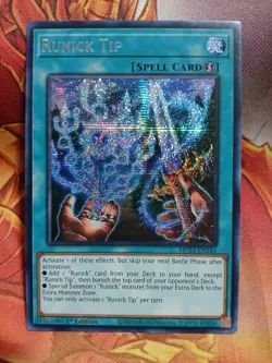 Yugioh Runick Tip Prismatic Secret MP23-EN241 1st Near Mint - Image 1