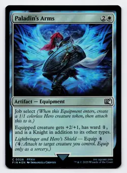 Paladin's Arms [0028] FIN Common Foil [MTG Card English] - Image 1