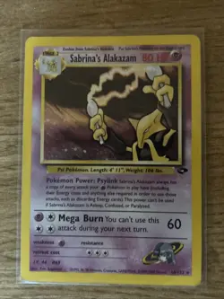 Pokemon Alakazam Sabrina's 16/132 Holographic Rare Gym Challenge TCG Card - Image 1