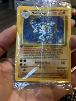 Pokemon TCG Machamp Holo 1st Edition Rare Card Base Set 8/102 Stage 2 - Image 1