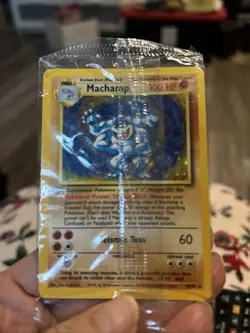 Pokemon TCG Machamp Holo 1st Edition Rare Card Base Set 8/102 Stage 2 - Image 3
