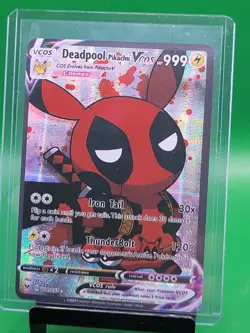 Pikachu X Deadpool - Pokemon Cosplay Card Holo - Image 1