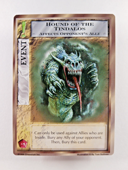 Hound of Tindalos - Mythos CCG card (1996 Chaosium) UC Event, Cthulhu Lovecraft - Image 1