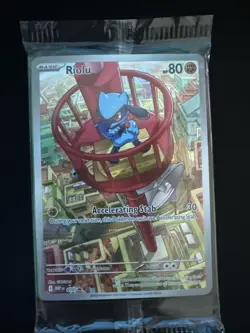 Riolu Mega Evolution ETB Pokemon Card Promo 010 Sealed In Package Mint - Image 1