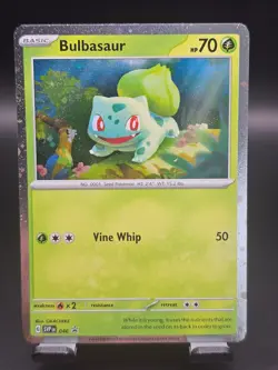 Bulbasaur 046 S&V 151 Promo Card Cosmos Holo NM Pokemon 2023 - Image 1