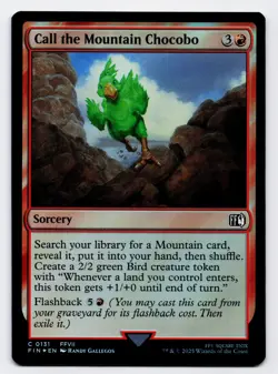 Call the Mountain Chocobo [0131] FIN Common Foil [MTG Card English] - Image 1