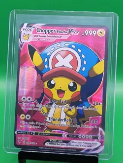 Pikachu Chopper Pokemon Cosplay Card Holo - Image 1