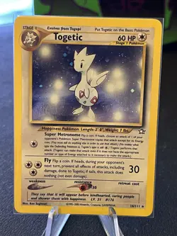 Togetic Holo Pokemon Card 16/111 Neo Genesis Unlimited - Image 1