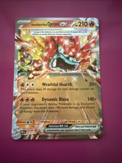 Hearthflame Mask Ogerpon EX 017/131 NM/M Prismatic Evolutions Pokemon Card - Image 1