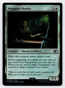 Weapons Vendor [0040] FIN Common Foil [MTG Card English] - Image 1