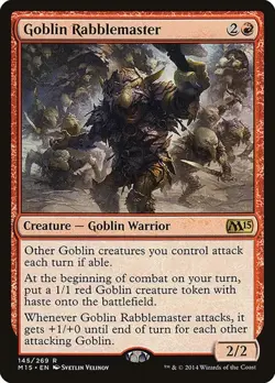 Goblin Rabblemaster - Foil Magic 2015 LP MTG - Image 1
