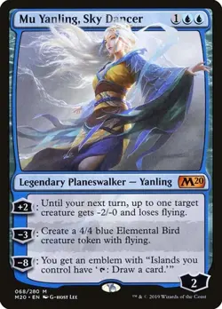 Mu Yanling, Sky Dancer - Foil Core Set 2020 LP MTG - Image 1