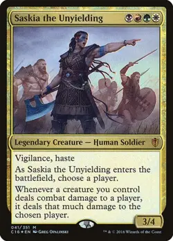Saskia the Unyielding - Foil Commander 2016 LP MTG - Image 1
