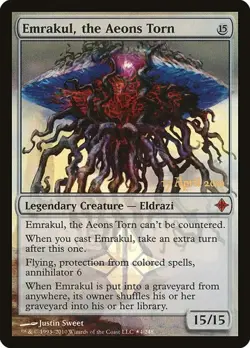 Emrakul, the Aeons Torn - Foil Prerelease Promo Rise of the Eldrazi MP MTG - Image 1
