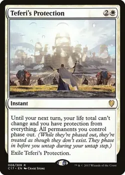 Teferi's Protection Commander 2017 NM MTG - Image 1
