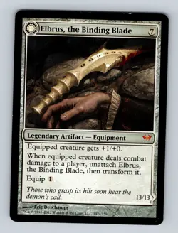 1x LP MTG Elbrus, the Binding Blade - Dark Ascension (DKA) #147 - Magic - Image 1