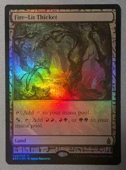 Foil Fire-Lit Thicket - NM - Zendikar Expeditions MTG English - Image 3