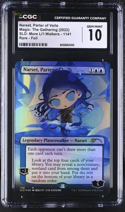 NARSET, PARTER OF VEILS Secret Lair Foil Rare CGC 10 MTG [Nostalgium] - Image 1