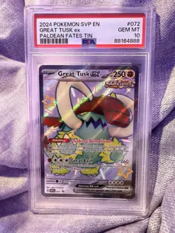 Great Tusk Ex #72 Pokemon Promo PSA 10 Gem Mint - Image 1