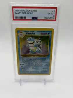 1999 Pokemon Blastoise Holo Psa 6 2/102 - Image 1