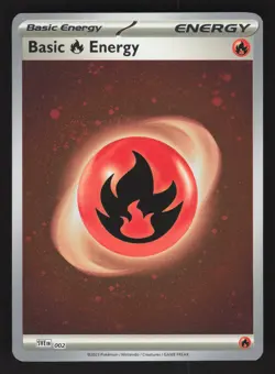 Basic Fire Energy (Cosmos Holo) 002 Pokemon SVE: Scarlet & Violet Energies - Image 1