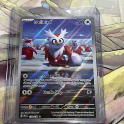 2025 Pokemon Mega Evolution Delibird 152/132 Illustration Rare Holo - Image 5