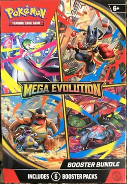 Pokemon TCG Mega Evolution Base Set Booster Bundle Includes 6 Booster Packs NEW - Image 1