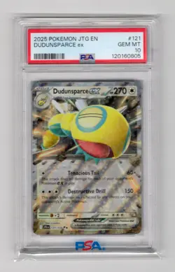 2025 POKEMON JTG EN DUDUNSPARCE EX 121/159 GEM MT PSA 10 - Image 1