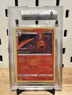 Pokemon - Charizard SWSH066 - Black Star Vivid Voltage Pre-Release Promo - Image 1