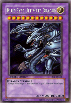 Blue-Eyes Ultimate Dragon JMP-EN005 - Ultra Rare - Lightly Played Limited YuGiOh - Image 1