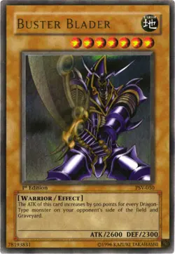 Buster Blader PSV-050 - Ultra Rare - Heavily Played Unlimited YuGiOh! TCG - Image 1