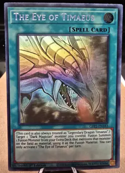 Yugioh: The Eye of Timaeus GFP2-EN183 Ghost Rare 1st Ed NM - Image 1