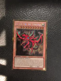 Yugioh Slifer the Sky Dragon PGLD-EN032 Gold Secret Rare 1st Ed NM - Image 1