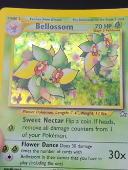Pokemon TCG Bellossom Neo Genesis Holo Unlimited Rare Card 3/111 - Image 4