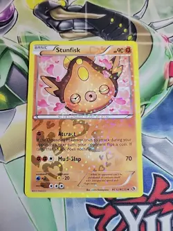 Pokemon Card Stunfisk RC12/RC25 Legendary Treasures: Radiant Collection Holo LP - Image 1