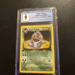 CGC 9 MINT Dark Arbok Team Rocket 1st Edition 19/82 Pokemon Card - Image 1
