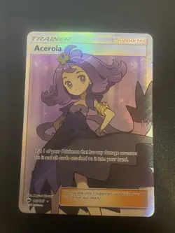Acerola Full Art Pokemon TCG Card 142/147 Sun and Moon Burning Shadows - Image 1