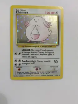 CHANSEY - 3/102 - Base Set - Holo - Pokemon Card - EXC / NEAR MINT - Image 1