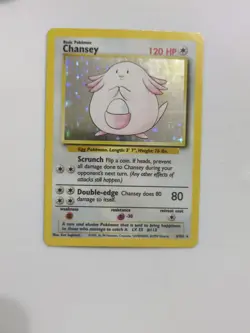 CHANSEY - 3/102 - Base Set - Holo - Pokemon Card - EXC / NEAR MINT - Image 2