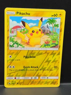 Pokemon Pikachu TCG Reverse Holo Card 30/111 Sm-Crimson Invasion - Image 3