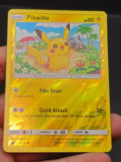 Pokemon Pikachu TCG Reverse Holo Card 30/111 Sm-Crimson Invasion - Image 4