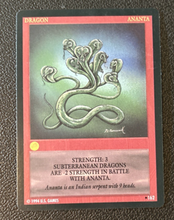 Wyvern CCG 1994 Limited Edition Uncommon Card Dragon Ananta #162 - Image 1