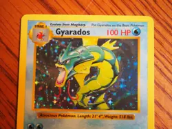 Pokemon 1999 Shadowless Base Gyarados rare foil card, PSA 7 - Image 4
