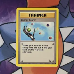 Pokemon TCG 1999 WOTC Fossil Set Trading Card -- Trainer Energy Search 59/62 - Image 1