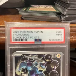 PSA 9 Pokemon Center Stamped Black Bolt Thundurus Promo Card English - Image 2