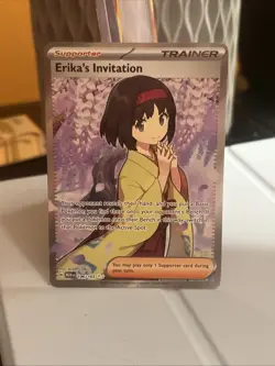 Erika's Invitation 196/165 Scarlet & Violet 151 Trainer Pokemon Card TCG - Image 1