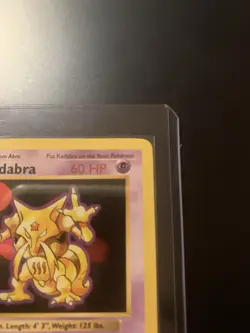 Kadabra Pokemon Card 60 HP Holo Rare 32/102 Base Set - Image 3