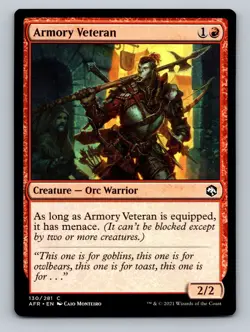 Armory Veteran (130) Adventures in the Forgotten Realms AFR MTG Magic - Image 1