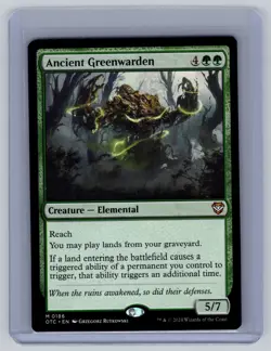 Ancient Greenwarden M Commander: Outlaws of Thunder Junction 186 NM OTC MTG TCG - Image 1