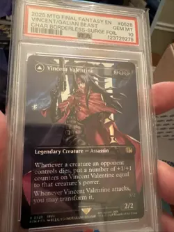 Mtg Final Fantasy Vincent Valentine Surge Foil Psa 10 - Image 1